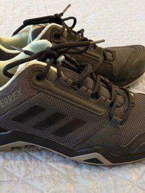 adidas Terrex Black Trail Sneakers with Mint Lining
